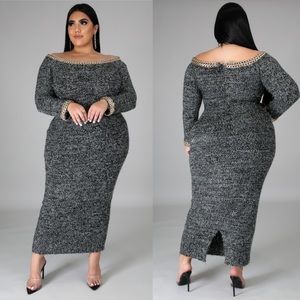Plus Size Midi Dress